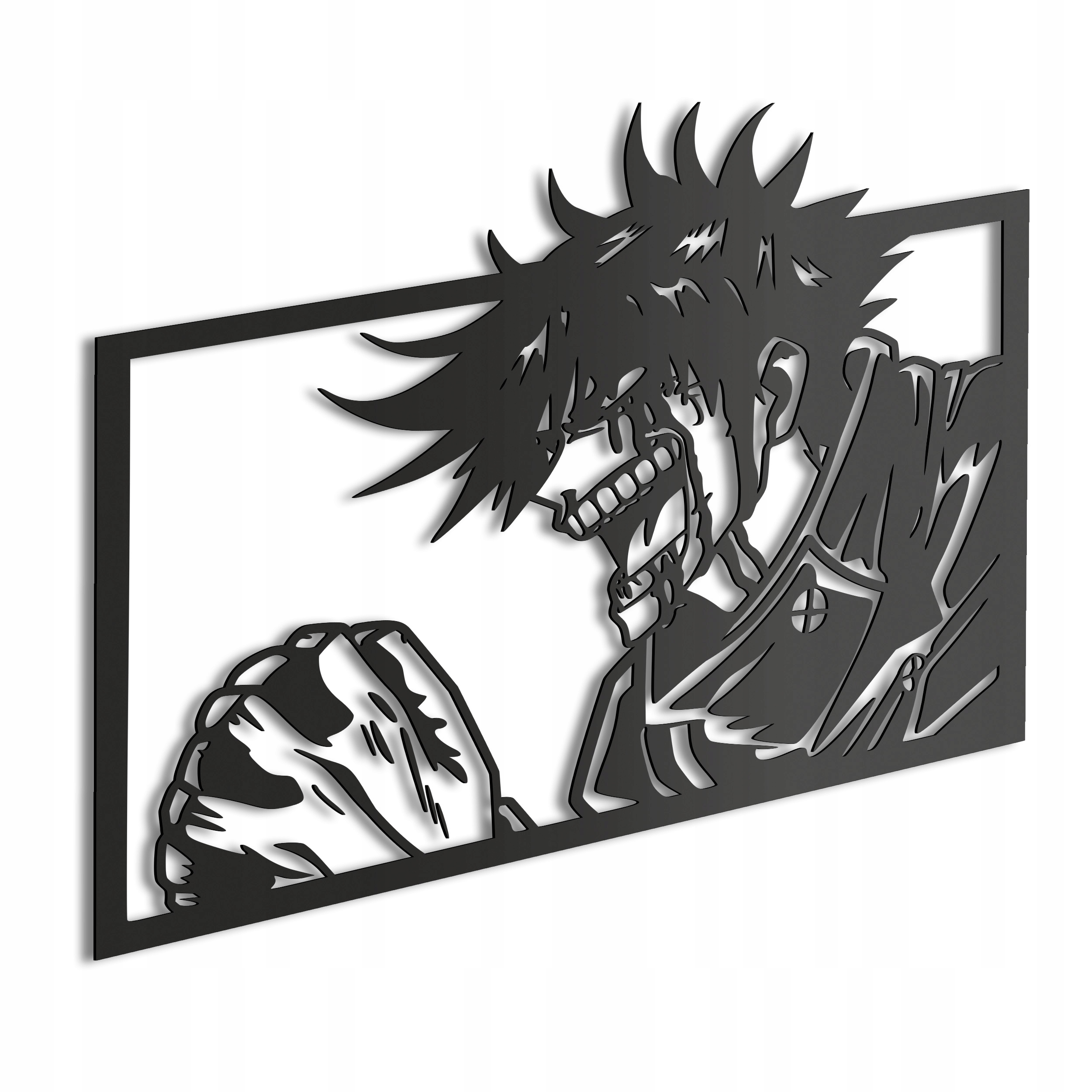 Dřevěný obraz Anime Jujutsu Kaisen Megumin Nástěnná Dekorace Dárek XL
