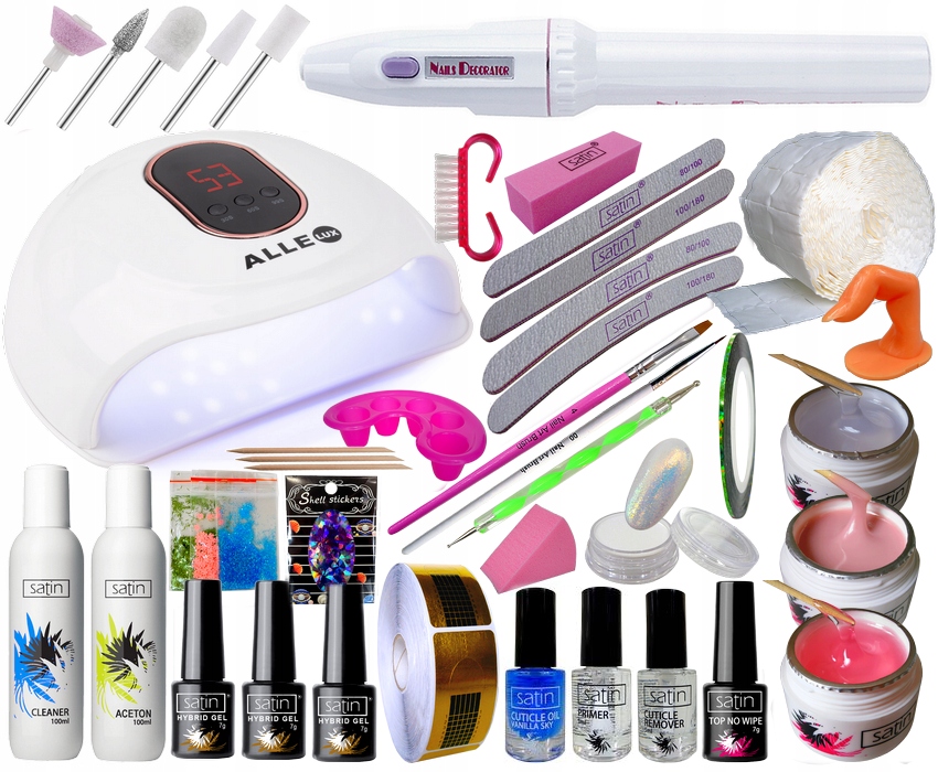 Sada Na Nehty Gelová Hybridní Lampa Bruska