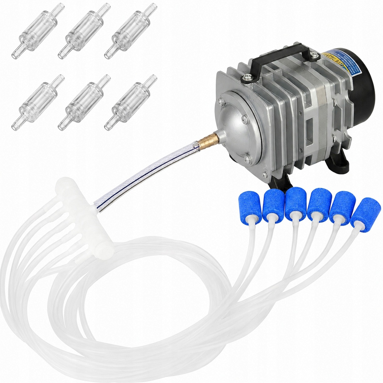 Pompa Napowietrzacz Do Oczka Wodnego Akwarium 4200l/h 35w Zestaw 21w1