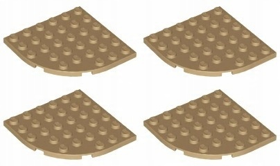 

Lego 6003 Płytka 6x6 dark tan 4 sztuki