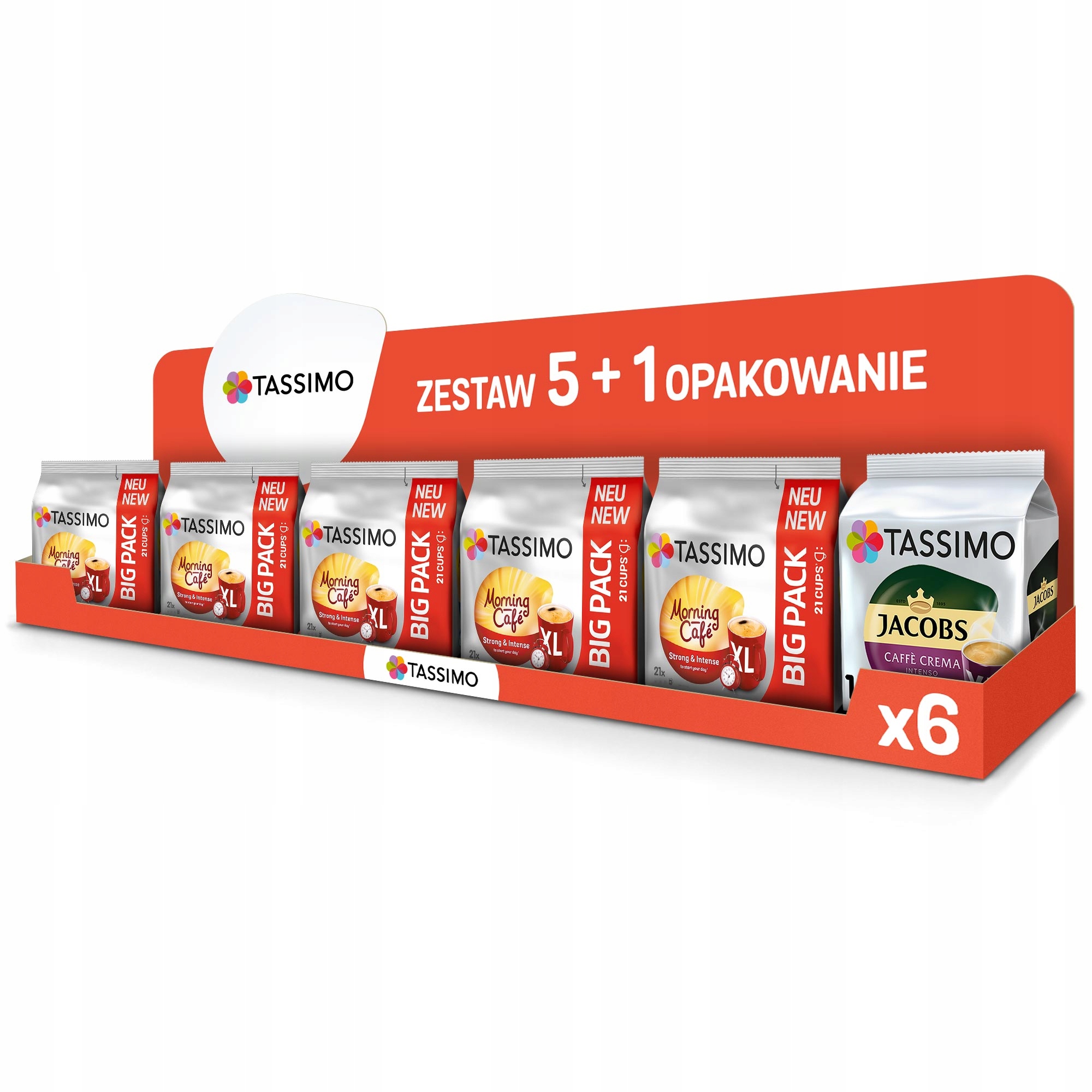 Kapsułki Tassimo Morning Cafe Strong 5+1