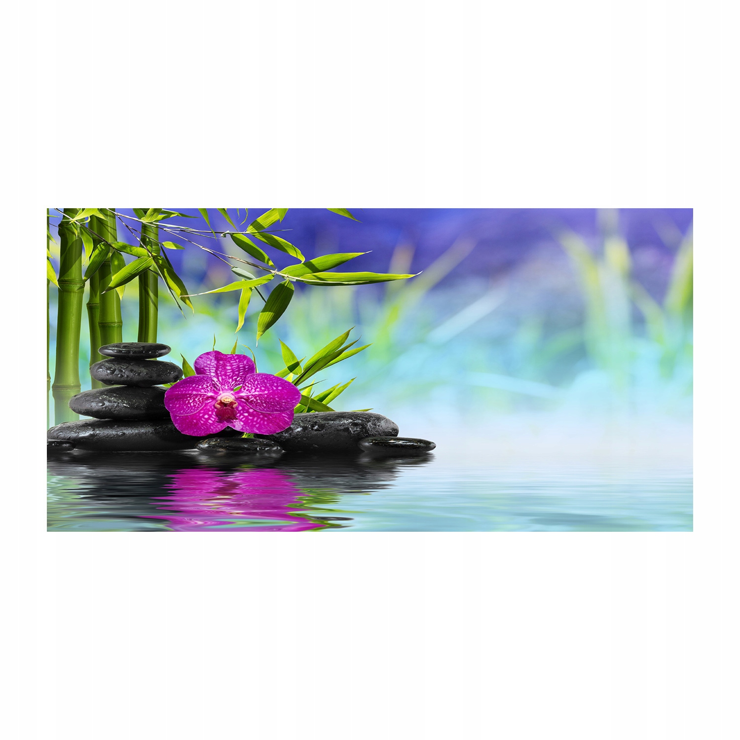 

Foto obraz akryl zdjęcie Orchidea bambus 120X60 cm