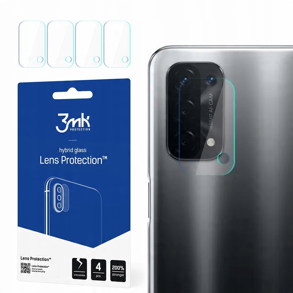 

4x Szkło hybrydowe na aparat do Oppo A74 5G - 3mk