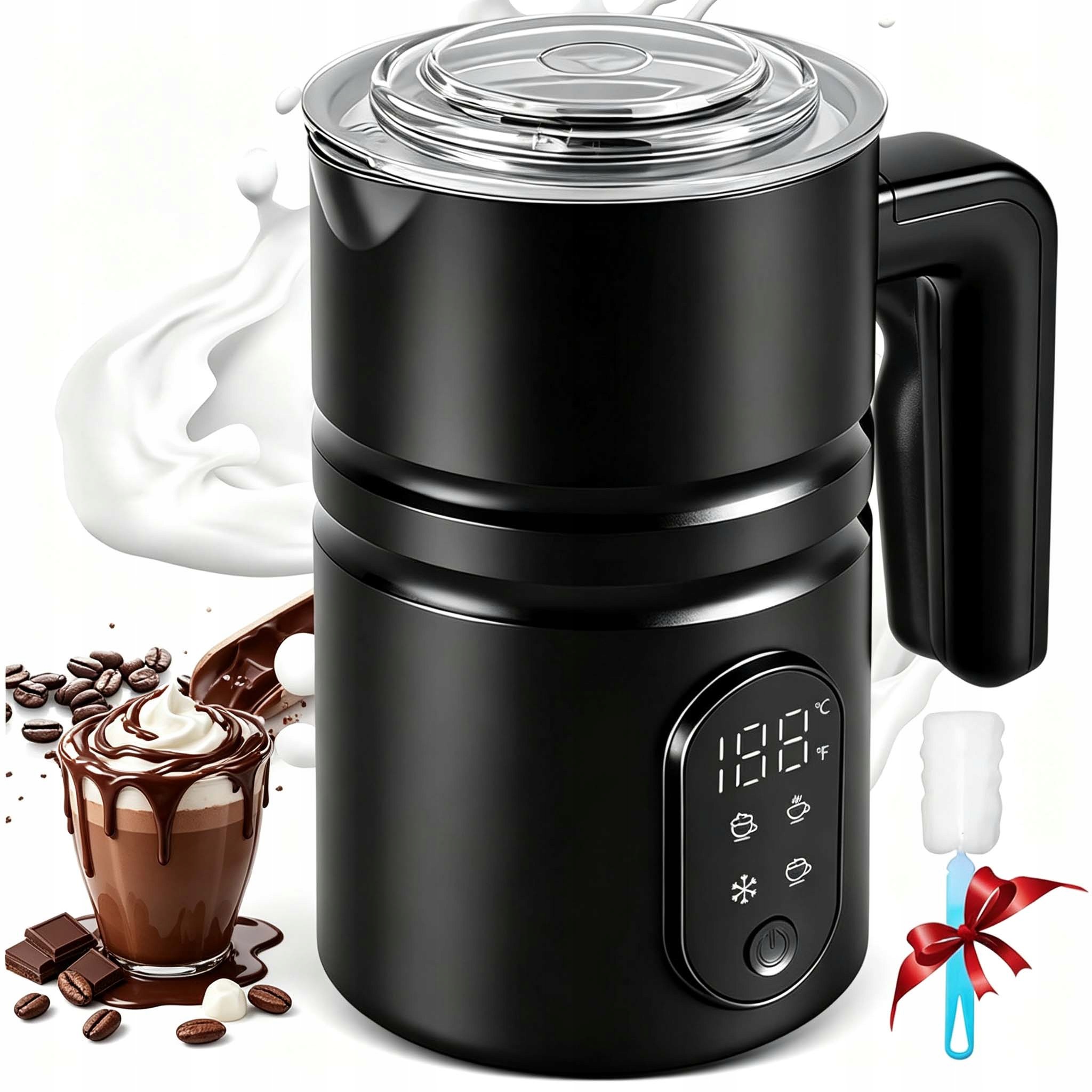 Elektrický Napěňovač Mléka, Ruční Šlehač Kávy 350 ML 400 W