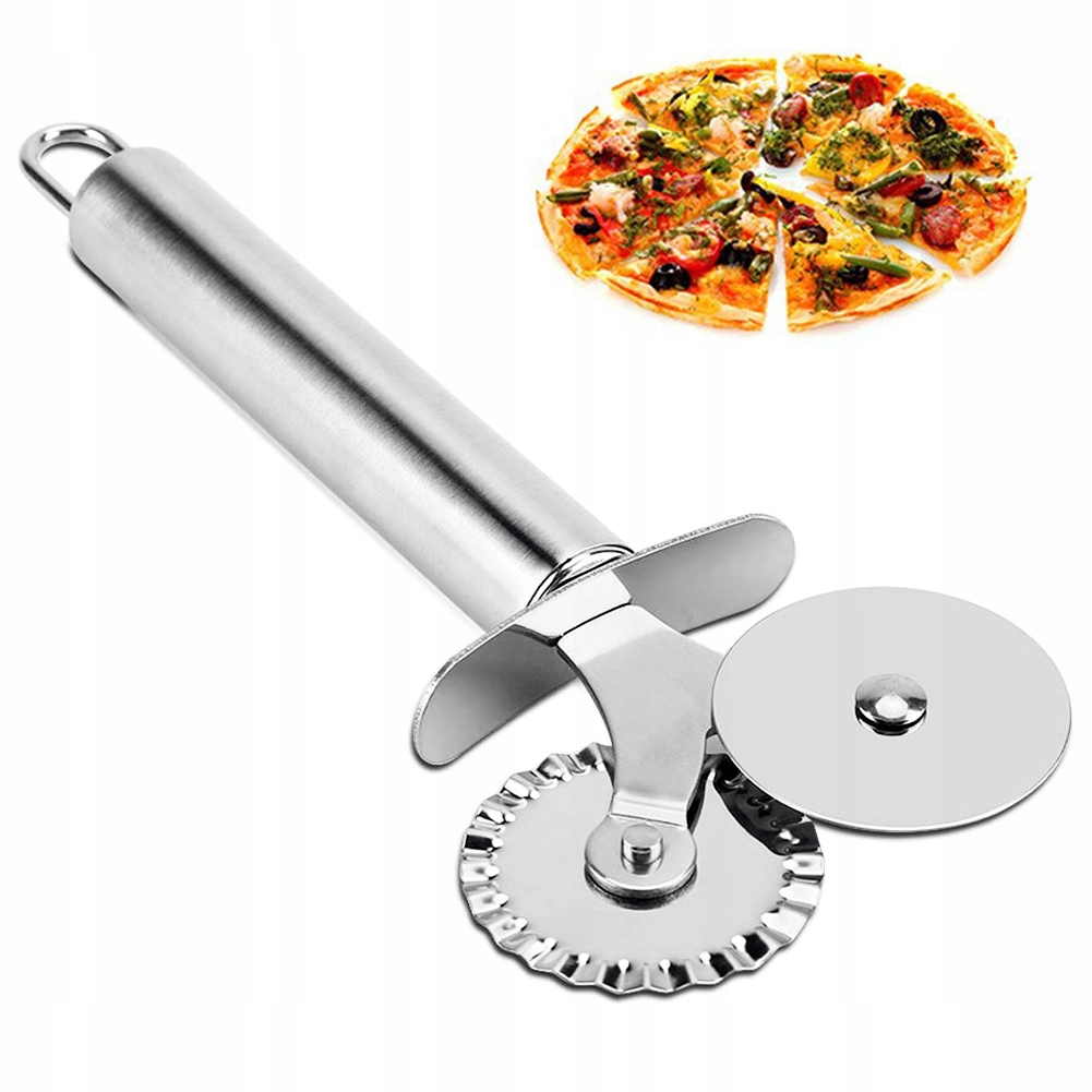 

Podwójne Radełko Proste Karbowane Do Ciasta Pizzy