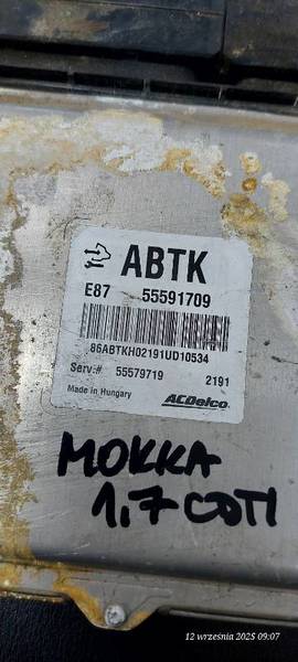 control unit 55591709 OPEL MOKKA 1.7CDTI