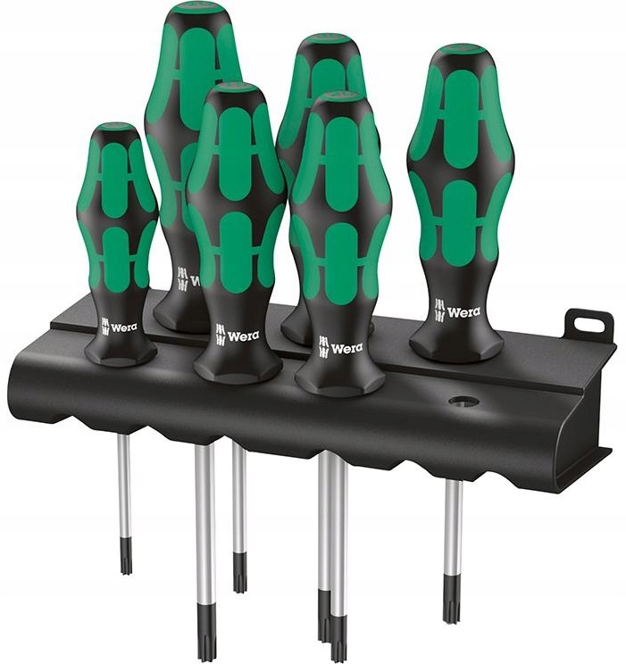 Zestaw wkrętaków Torx 6-częściowy T 10; 15; 20; 25; 30; 40 Kraftform Wera