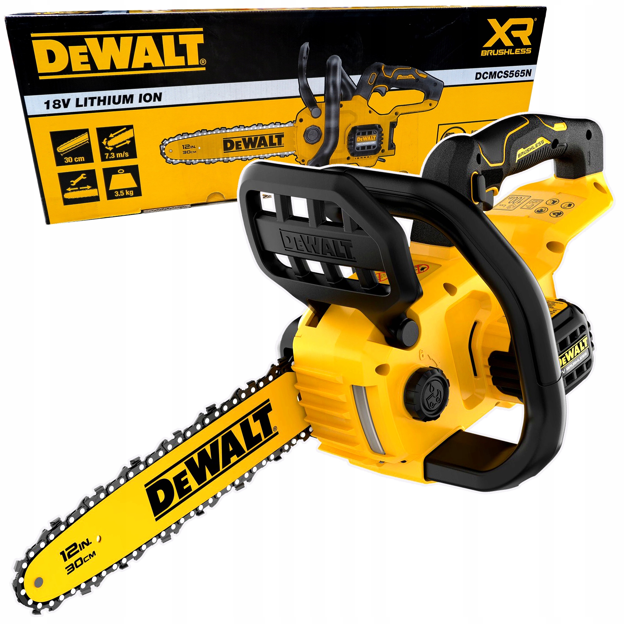 Piła łańcuchowa akumulatorowa bezszczotkowa 18V 30cm DeWalt DCMCS565N -xj