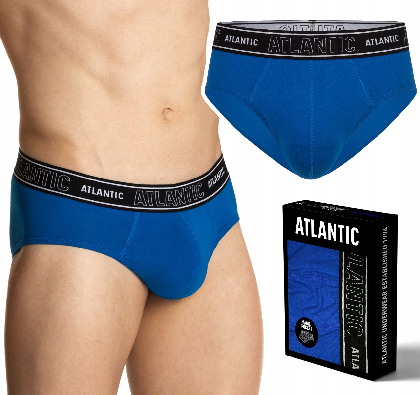

Slipy Męskie Push-up Atlantic Magic Pocket XL