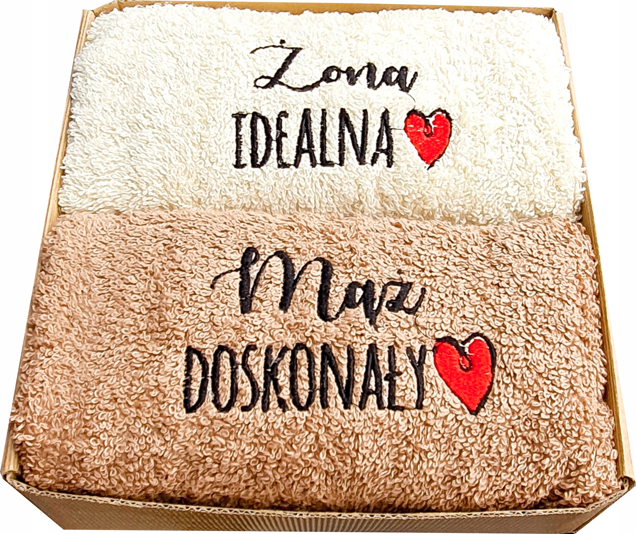 

Na Ślub Z Haftem Ręczniki Mąż Żona Zestaw