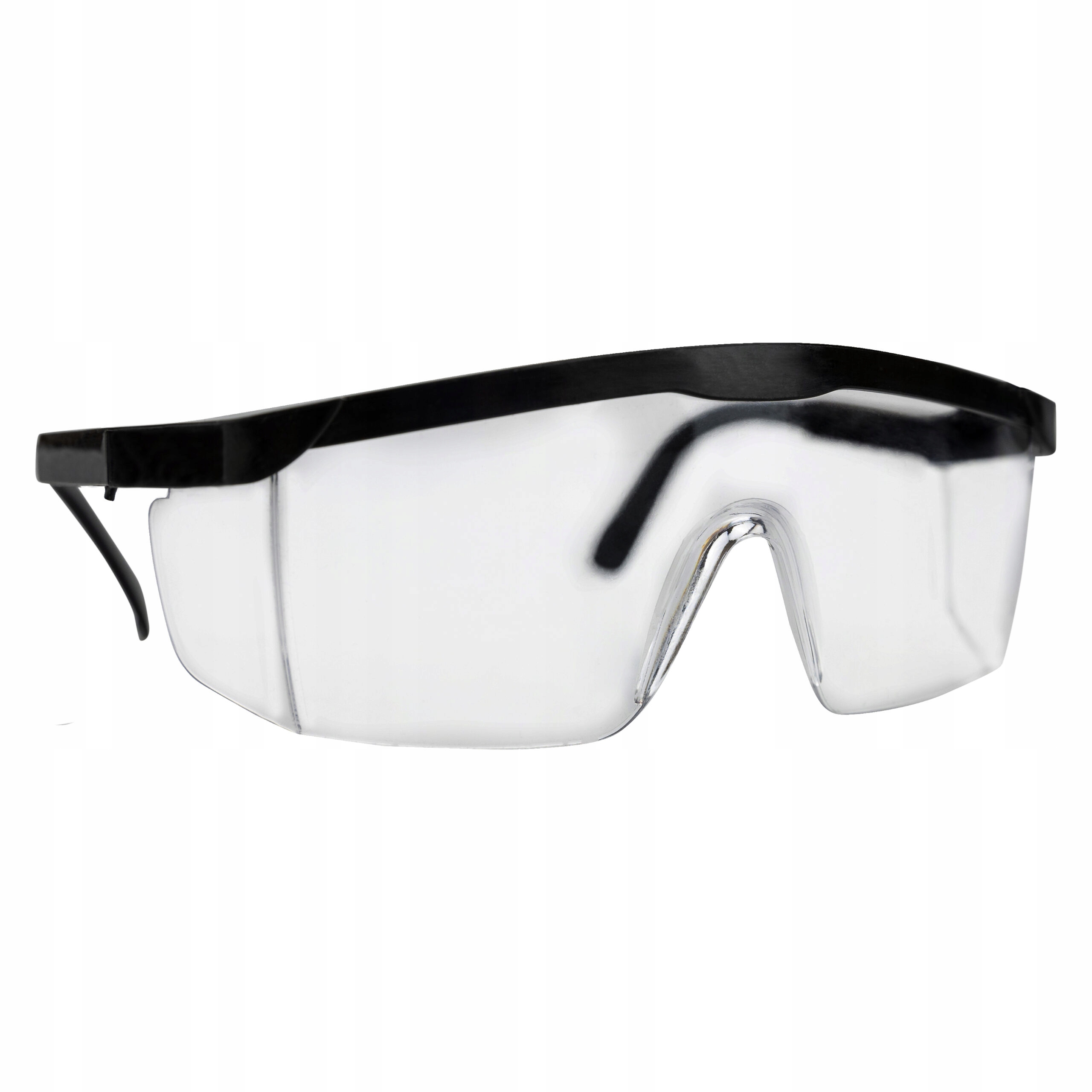 OKULARY OCHRONNE ROBOCZE BEZBARWNE PRZECIWODPRYSKOWE OCHRONA WZORKU BHP