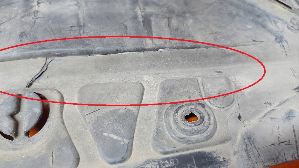 ABSORBER cover below bumper front front SKODA SUPERB III