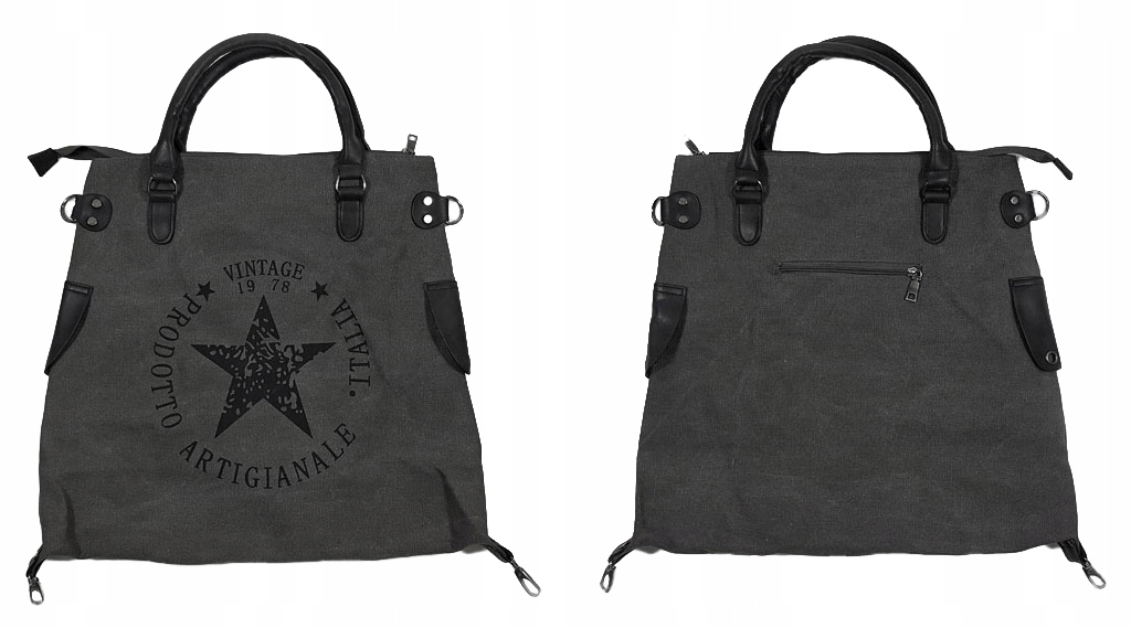 

Torebka Gwiazda Vintage Worek Shopper Bag Torba XL