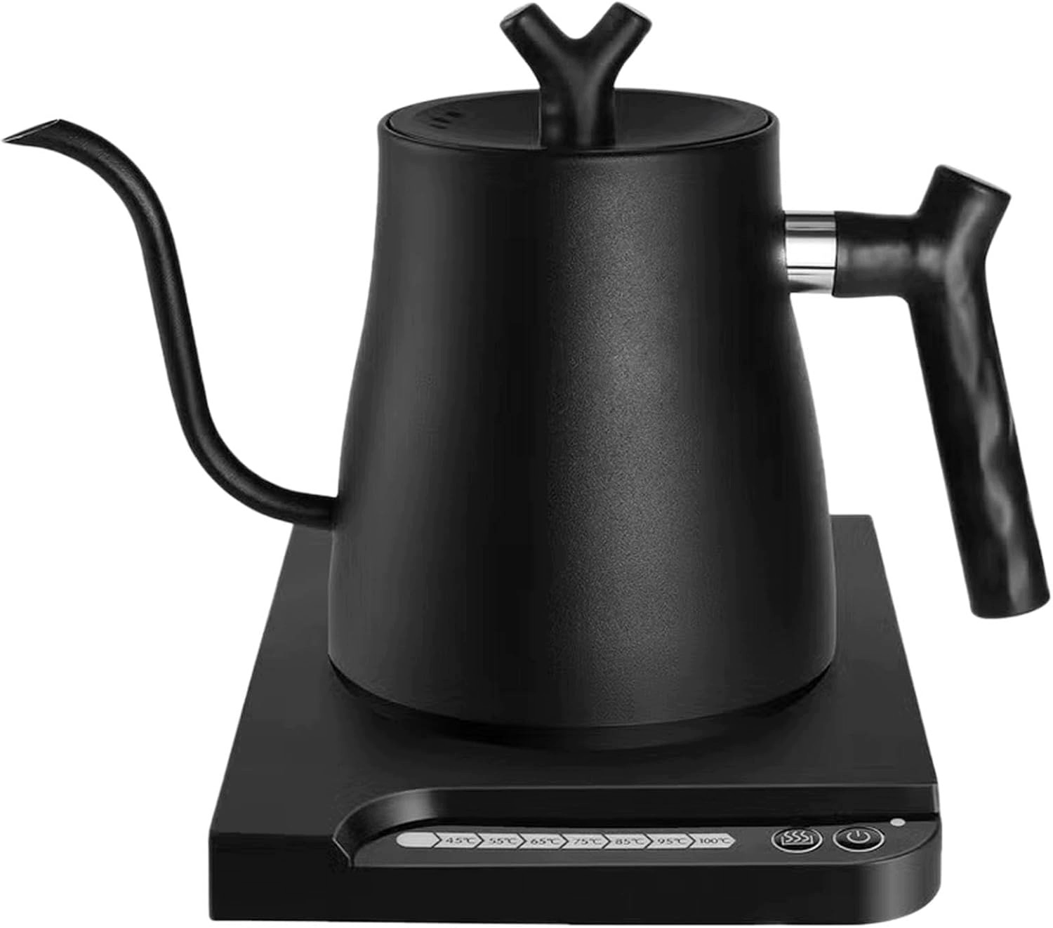 Elektrická Rychlovarná Konvice Ocelová 1L 1000W Inox Malá 7 Regulace Teploty