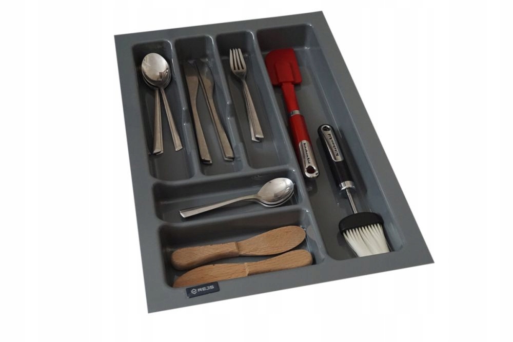 

Wkład organizer na sztućce szary do szuflady 40cm