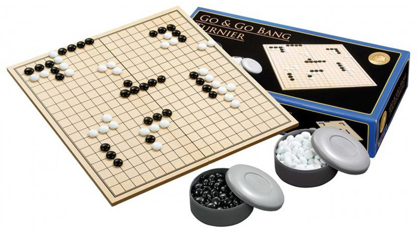 Zestaw prezentowy do gry Go plansza drewniana składana kamienie do Go