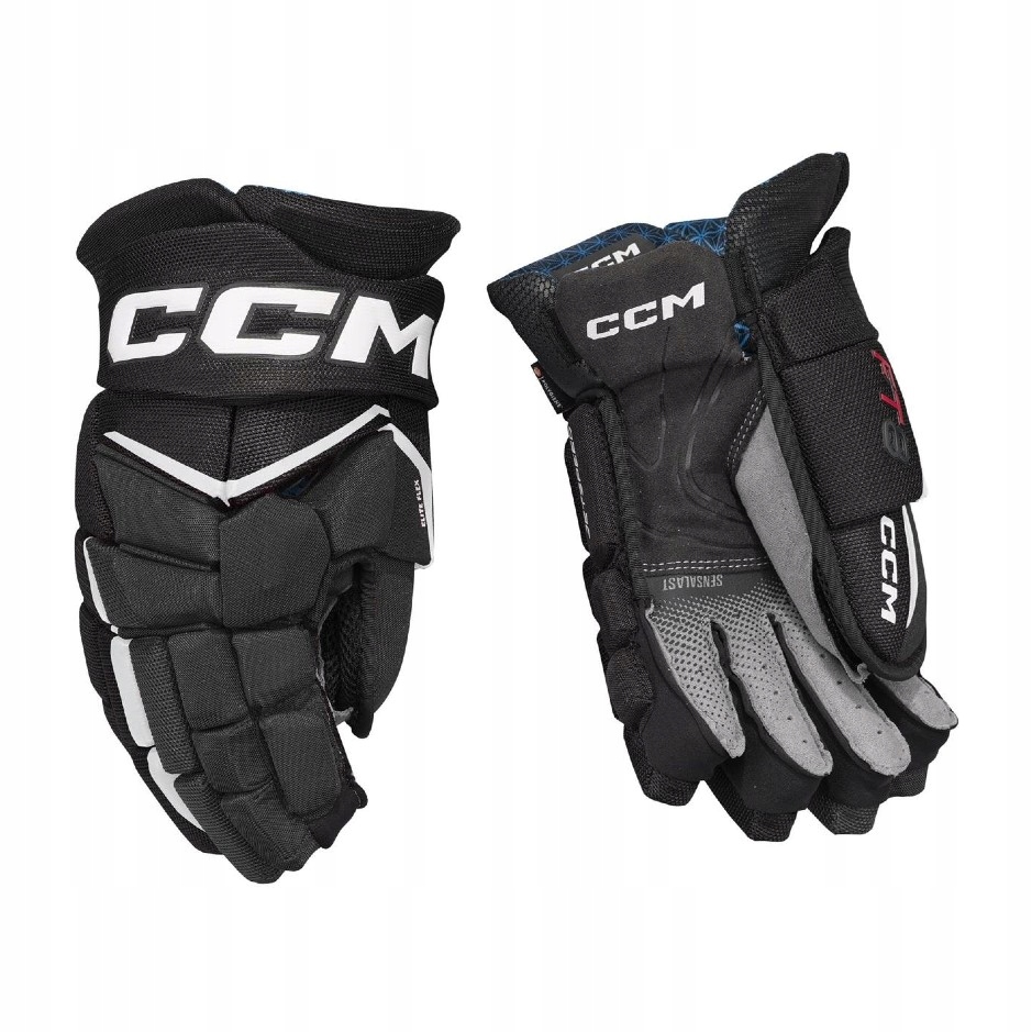 CCM Rękawice CCM Jetspeed FT8 Sr, czarno-białe, Senior, 14"