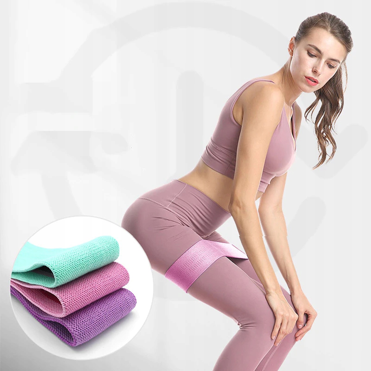 ZESTAW 3 GUMY OPOROWE TAŚMY MATERIAŁOWE DO ĆWICZEŃ Liczba sztuk w zestawie 3