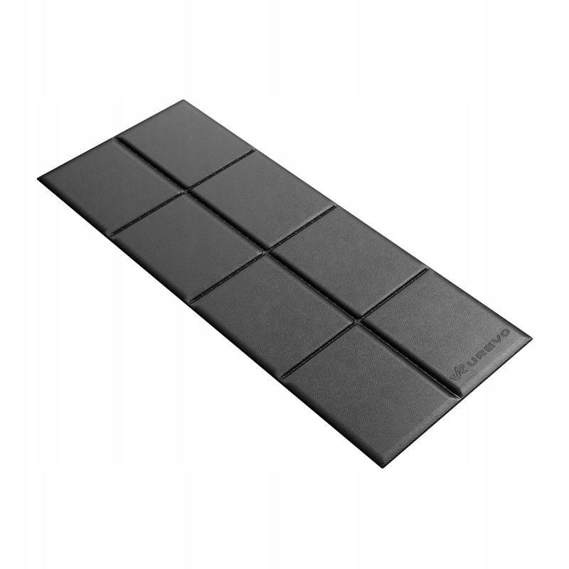 Urevo Protiskluzová podložka černá pod fitness vybavení 160 cm x 65 cm