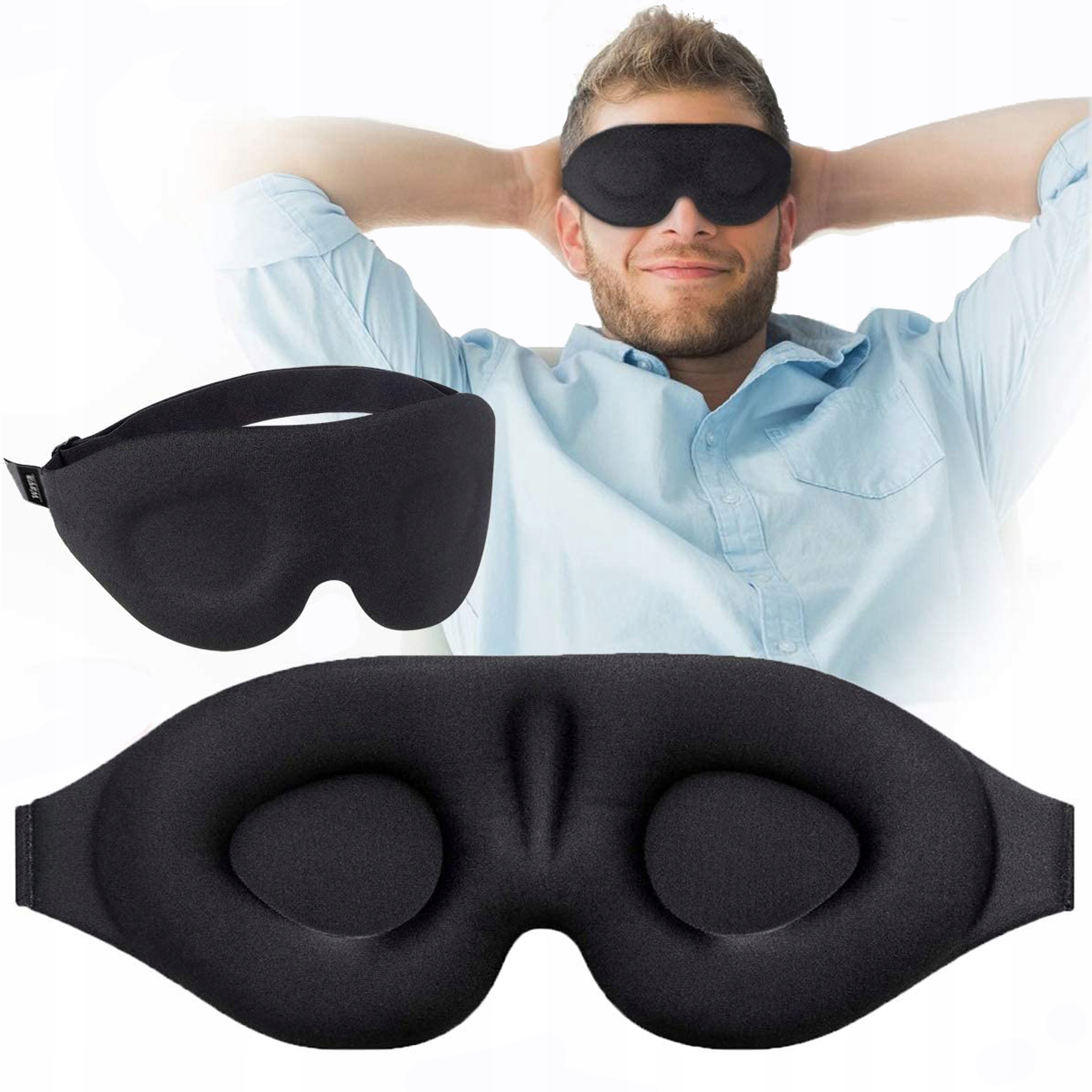 Maska Na Oczy Do Spania Opaska Premium WAYA 3D Marka inny