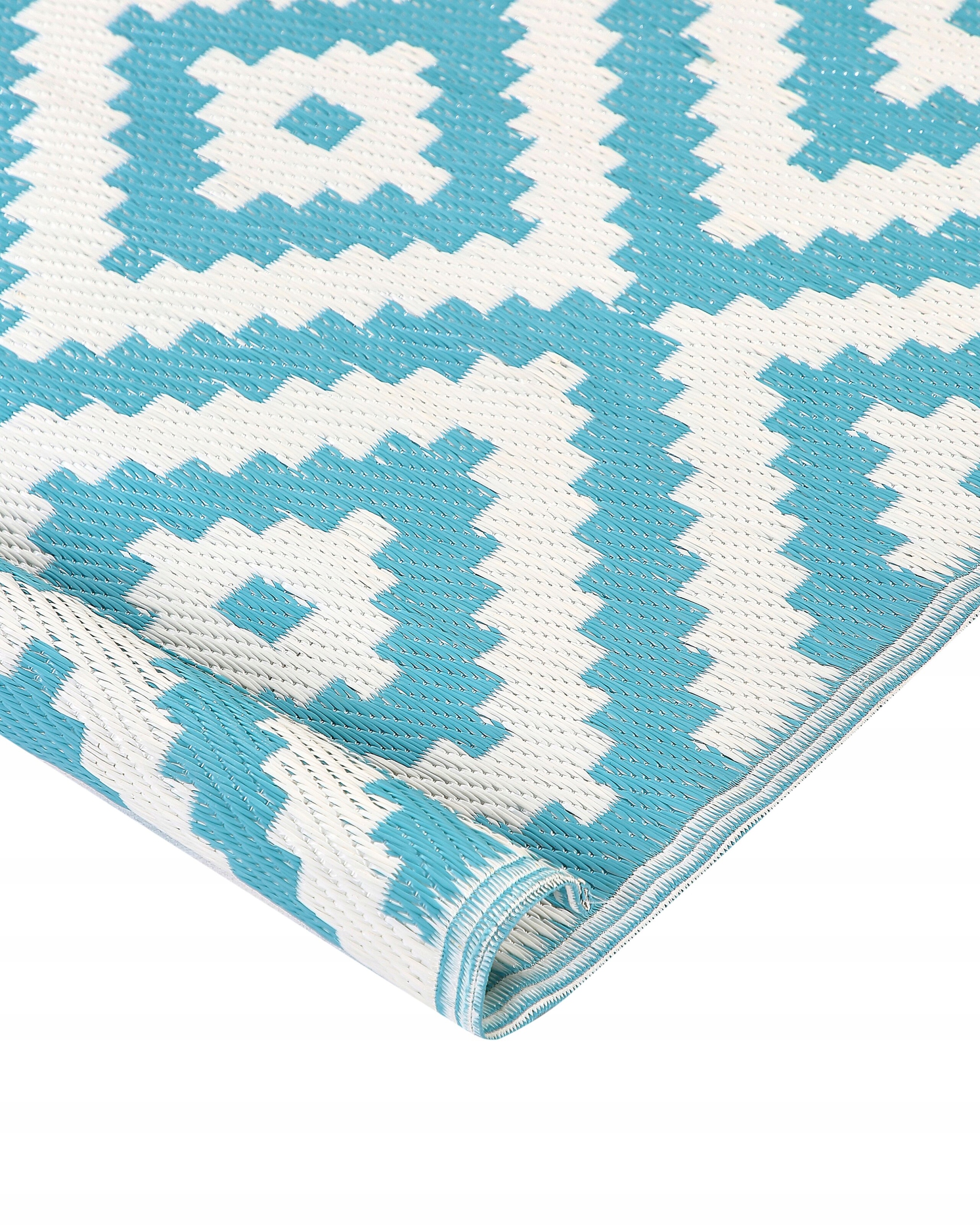 Dywan zewnętrzny 120 x 180 cm niebieski Grubość 5 mm