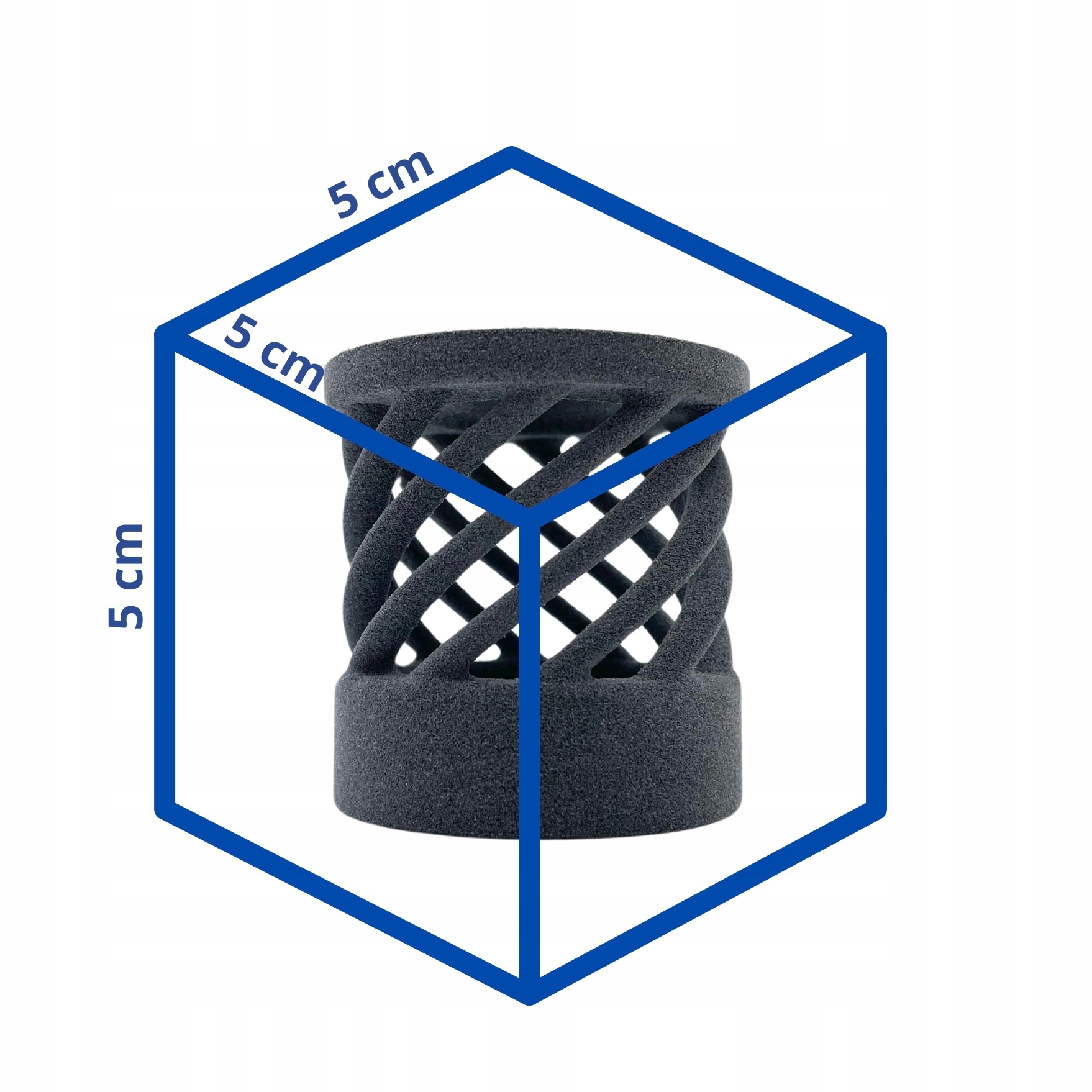 Druk 3D usługa wydruku 3D w technologii SLS 5x5x5cm Kod producenta Druk3D