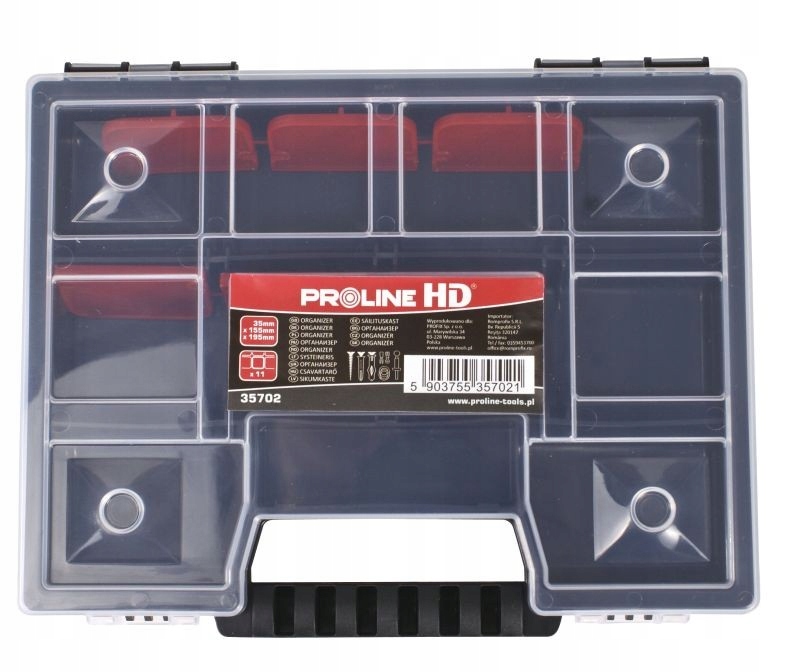 

Organizer Diy 11 przegródek 155x195mm Proline
