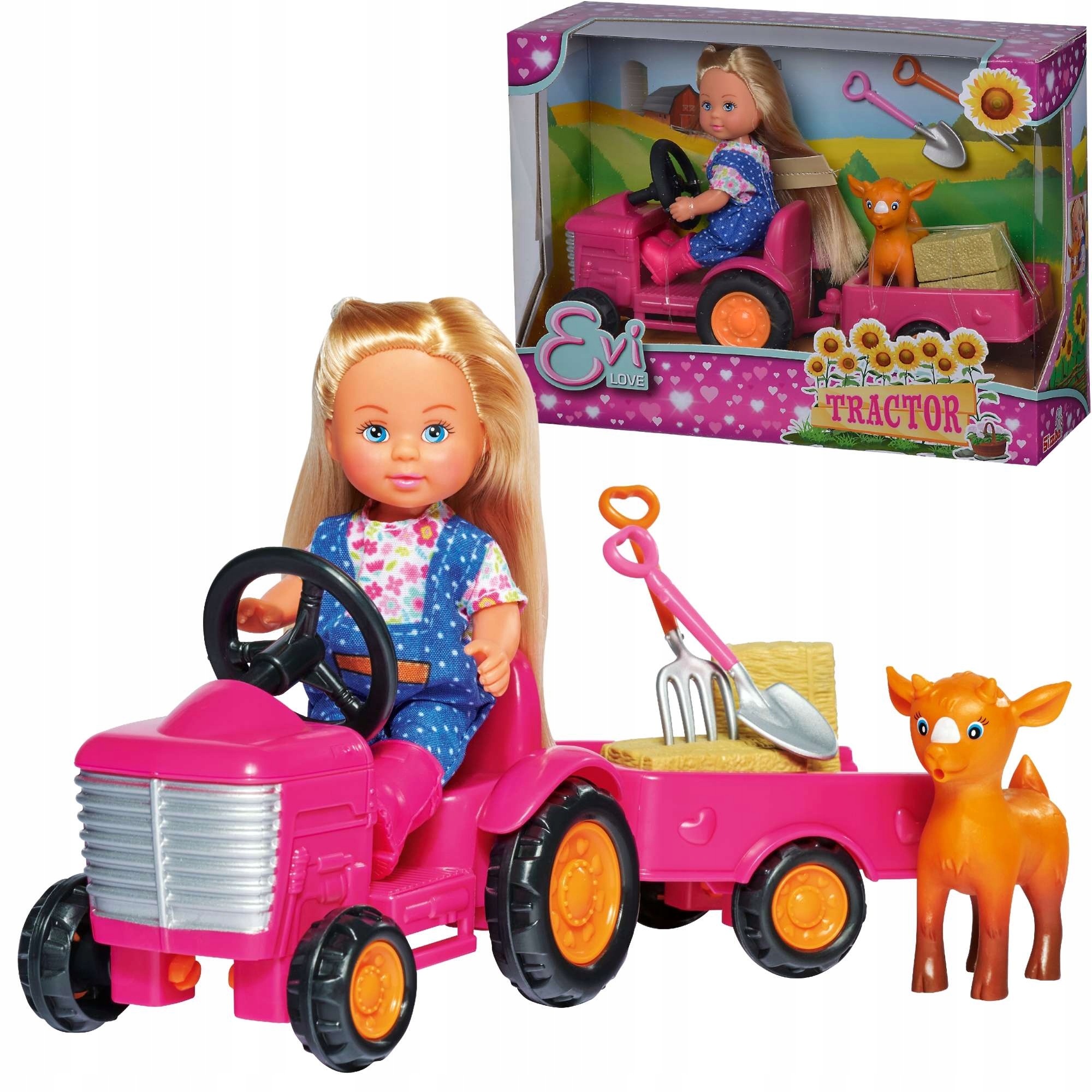 

Simba Laleczka Evi Farmerka Z Traktorem I Owieczką