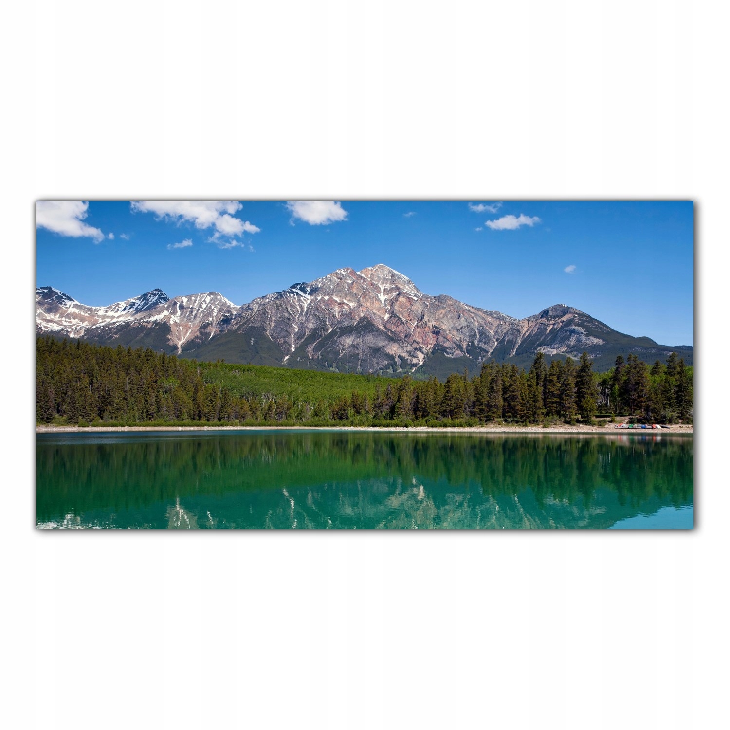 

Obraz na szkle Foto Jezioro Piramidy Góry 120x60