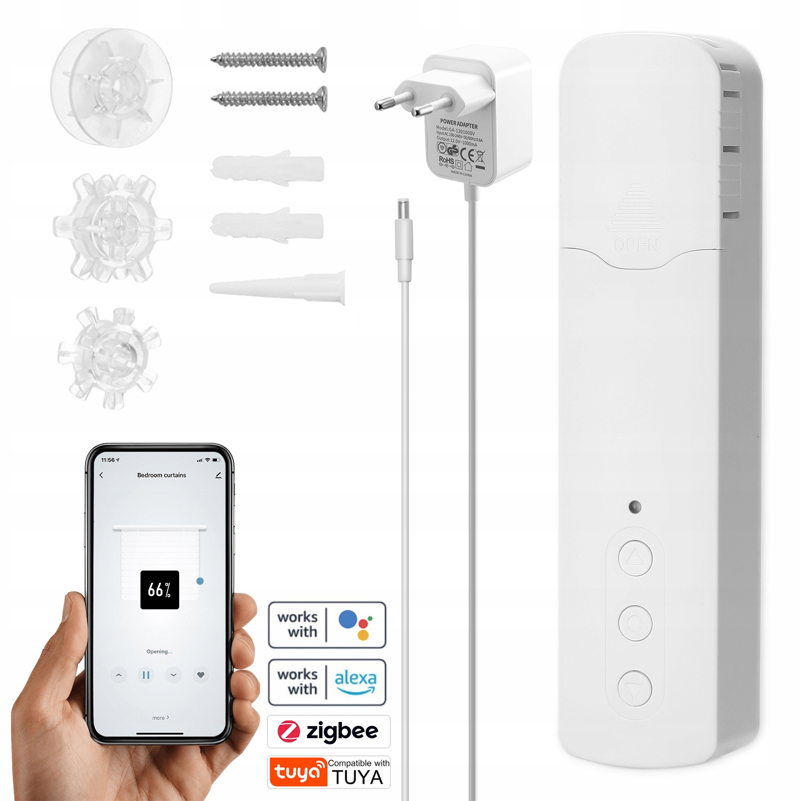 Motor pre vnútorné rolety Smart Roller Blinds Motor Tuya ZigBee