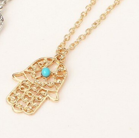 

Naszyjnik z zawieszką Hamsa ręka fatimy amulet