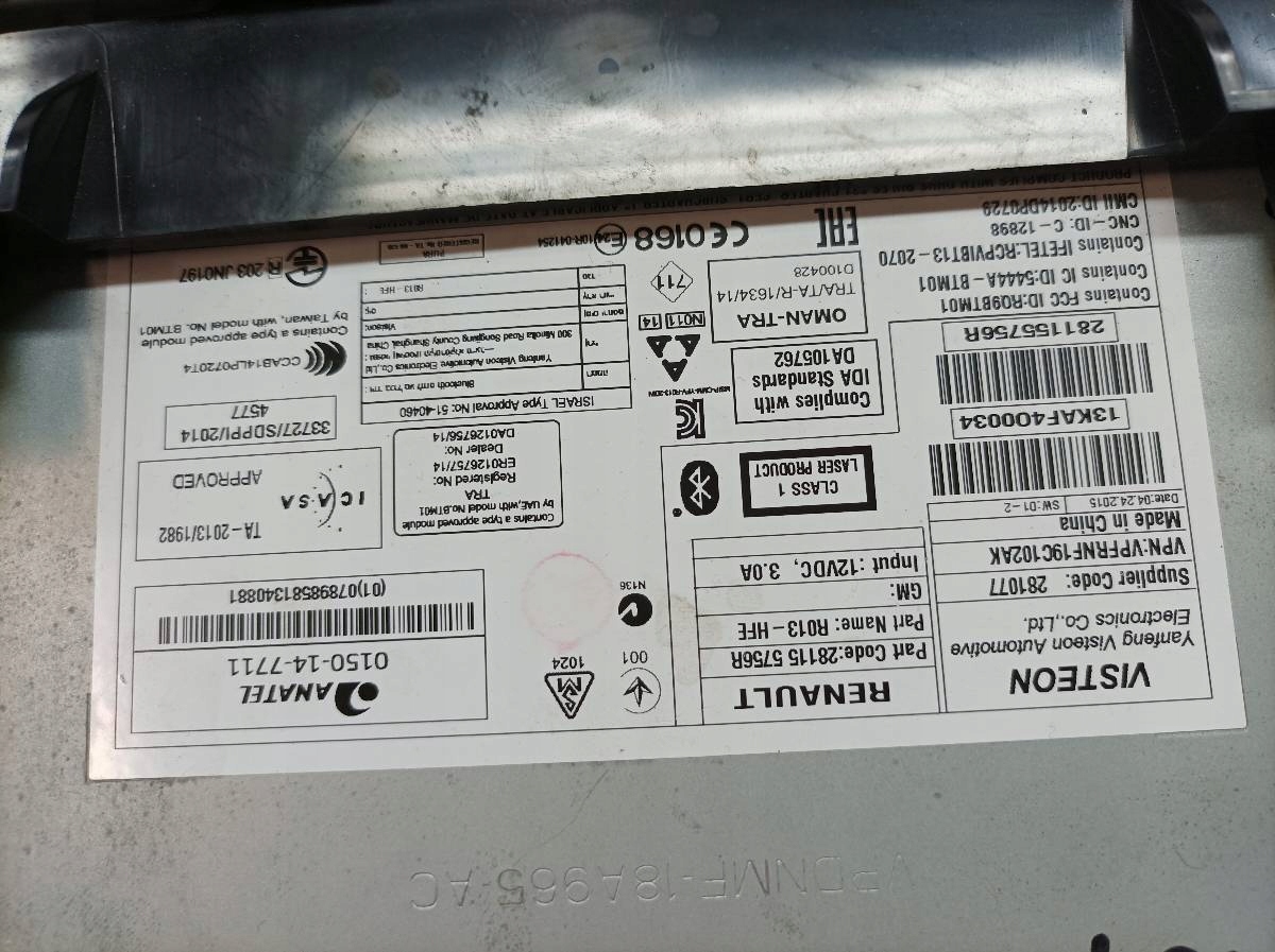 RADIO 281155756R Renault Kadjar e (2015- )