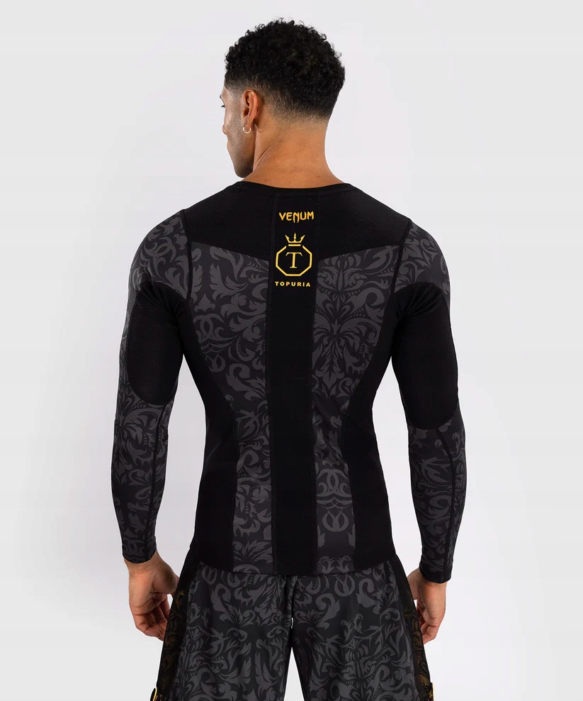 Venum x Ilia Topuria Unmatched Rashguard Długi Rękaw Black/Gold L