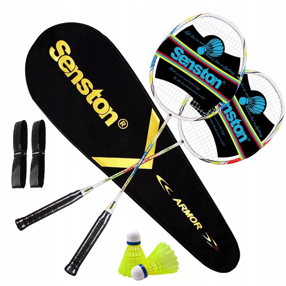 Badmintonová sada Senston Lehké rakety s taškou pro začátečníky
