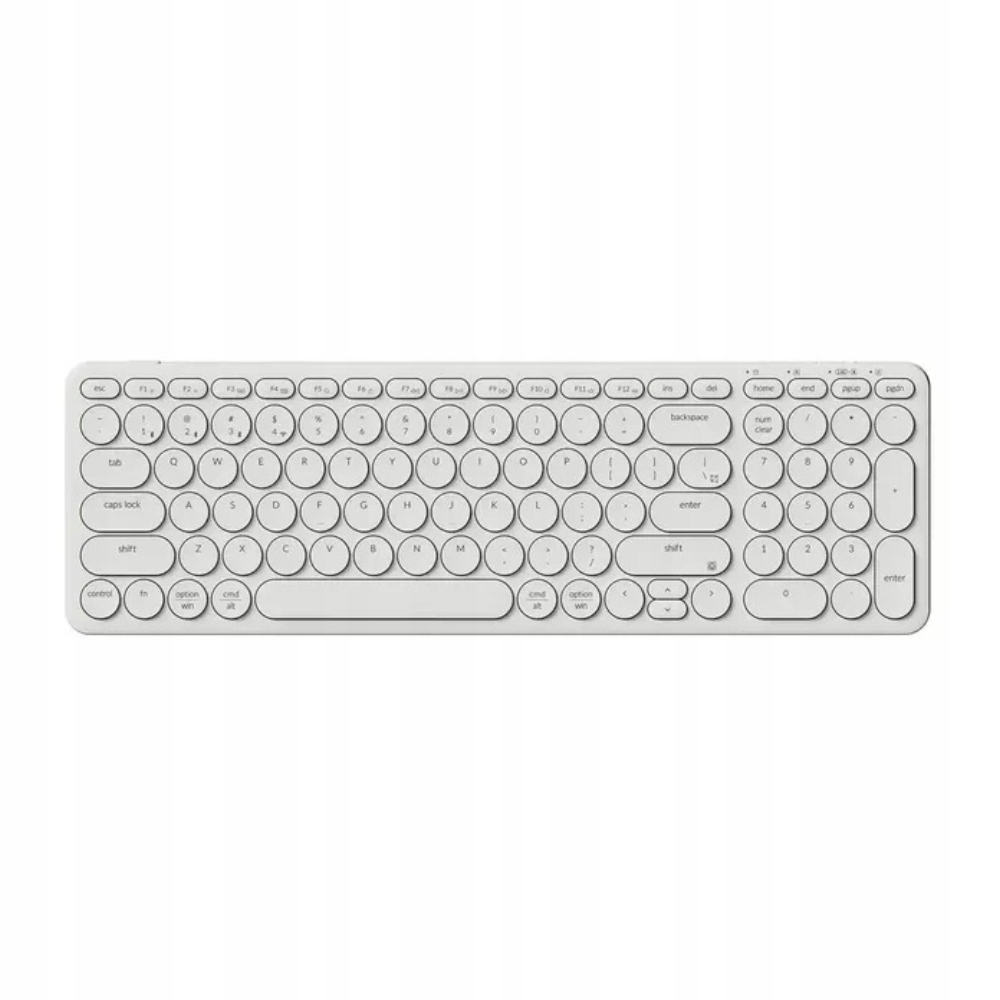 Keychron B4 Pro Nízkoprofilová membránová klávesnice Ultra-Slim Ivory White