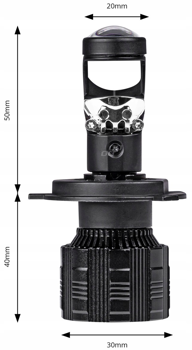 Żarówki samochodowe LED H4 soczewka 6000K Canbus AMIO-03667 Producent Amio