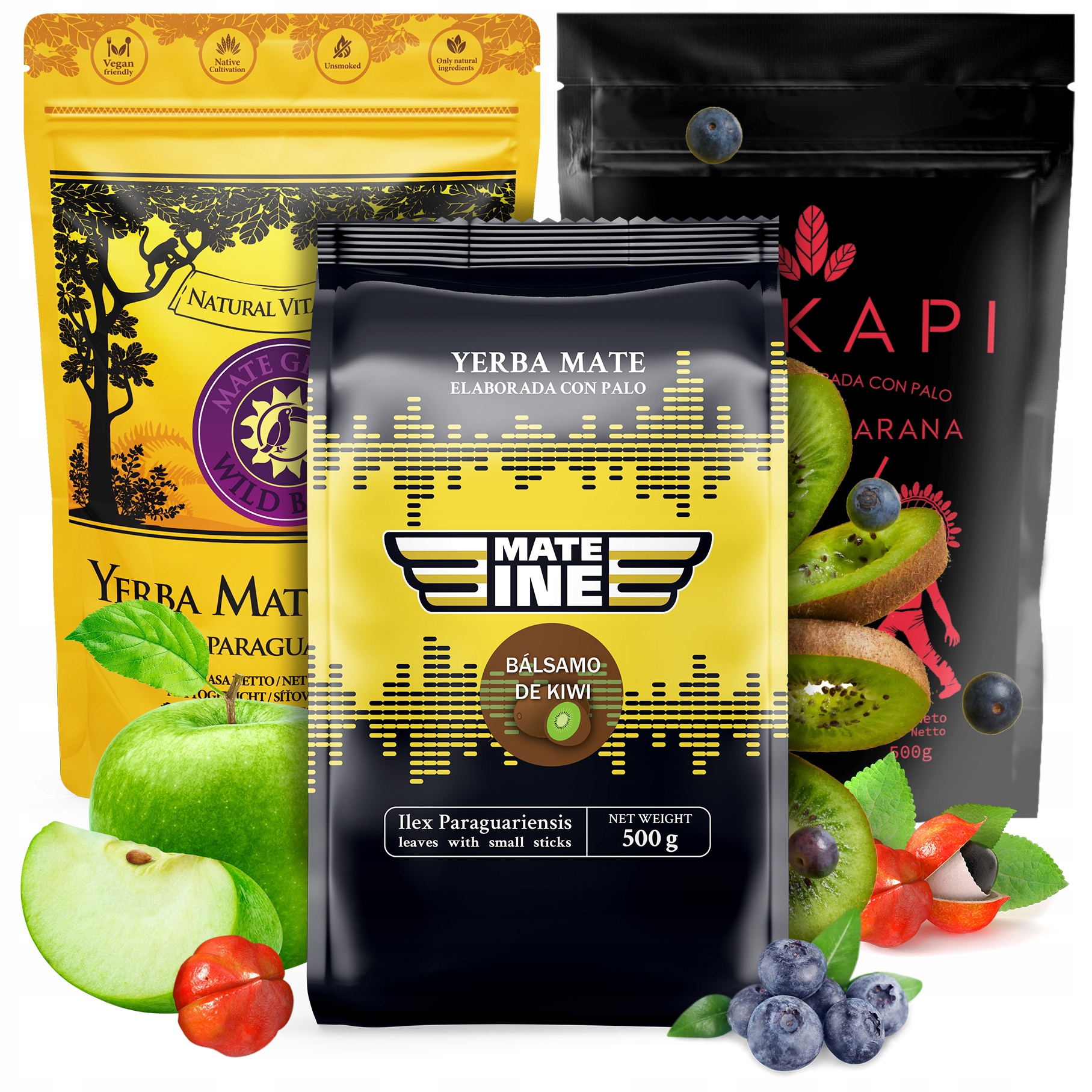 Sada Yerba Mate Nejlepší ovocné 3x500g