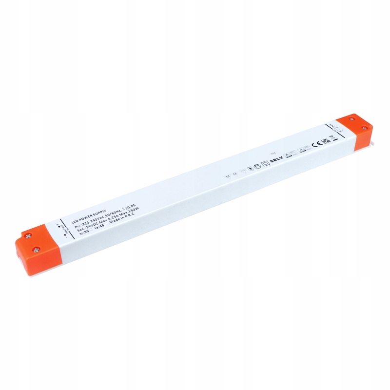 Zasilacz Led 150W 24V DC mały wymiar Slim Long Tuv