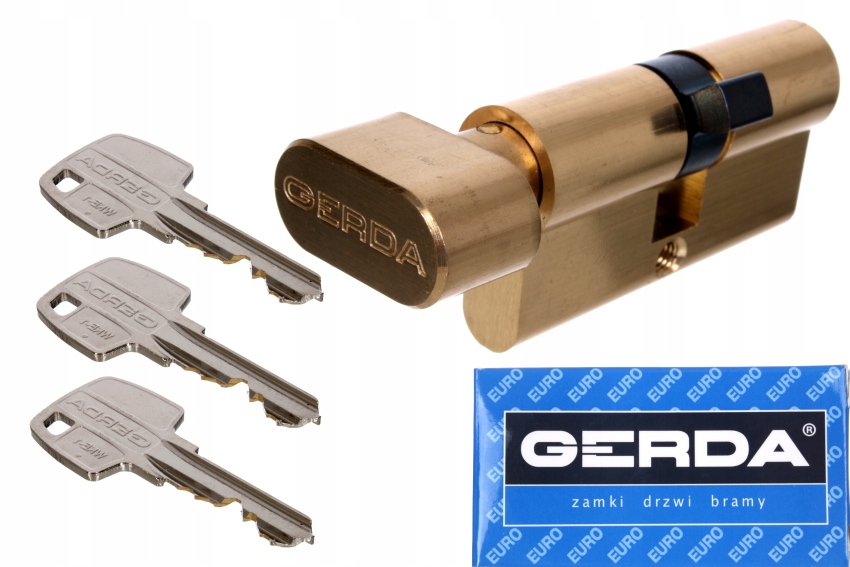 

Wkładka Drzwiowa Gerda z gałką 35G/30 3 klucze