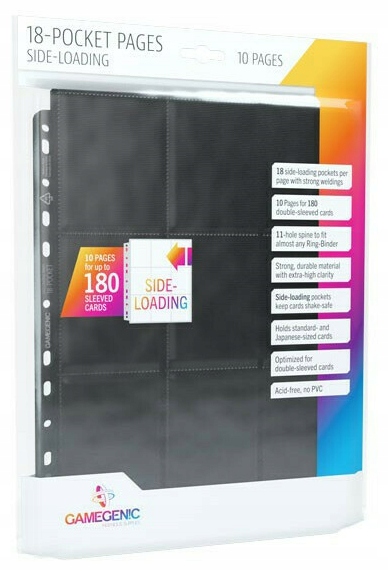 Koszulka do segregatora na karty czarna