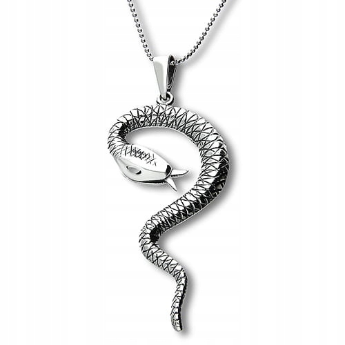 Přívěsek Stříbro 925 Had Zmije Eskulap