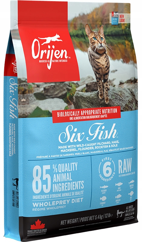 Orijen Adult 6 Six Fish Cat 5,4kg