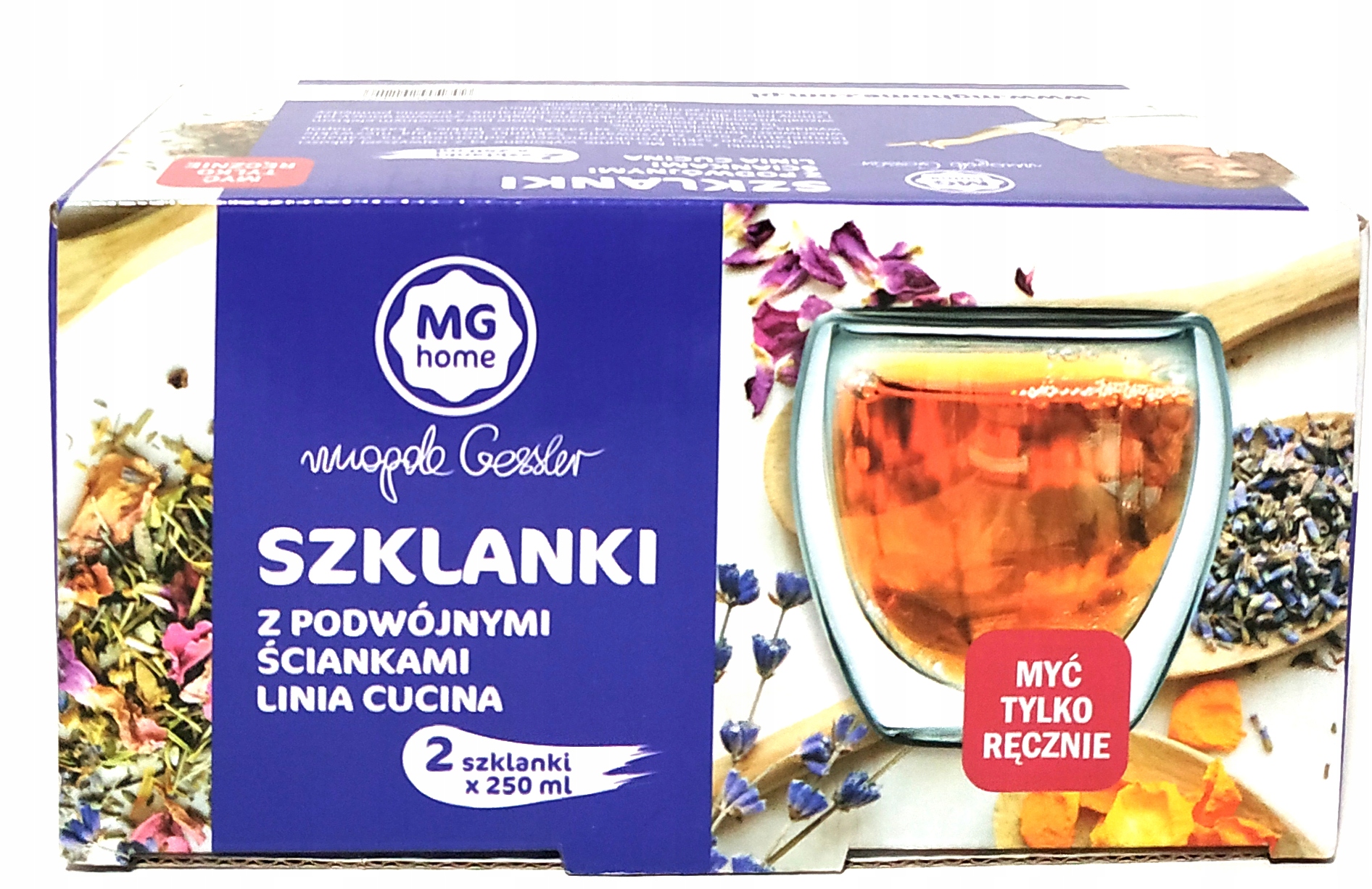 SZKLANKI TERMICZNE CUCINA 250ML Z PODWÓJNĄ ŚCIANKĄ Marka MG Home