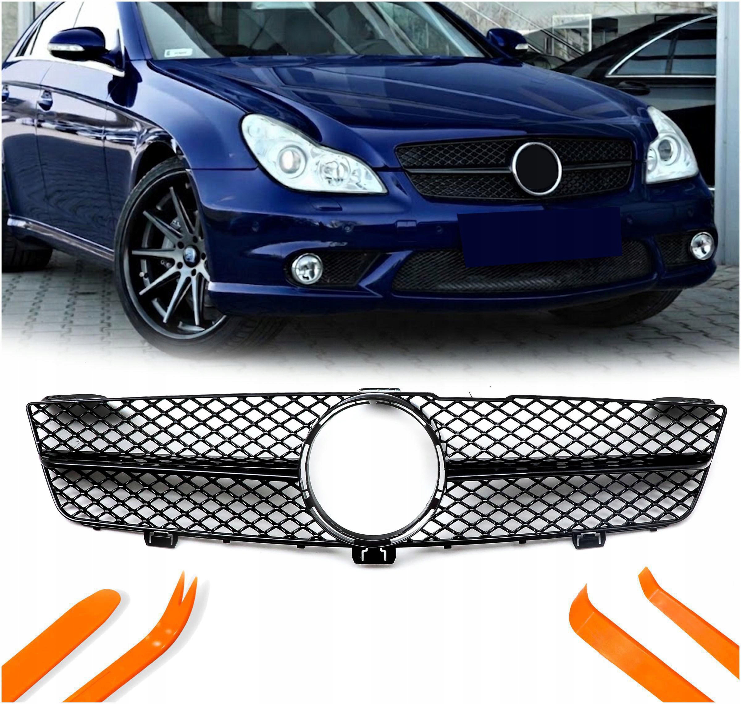 Atrapa Grill Mercedes Cls W219 C219 Černý Lesk Amg Style 2008-2010