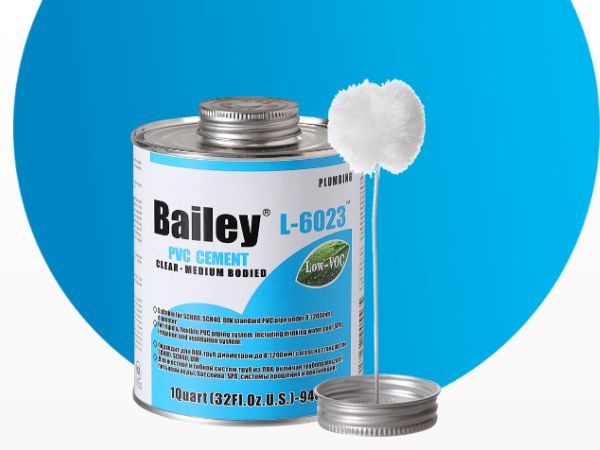 Klej do rur PVC-U Bailey L-6023, 118ml. Marka Bailey