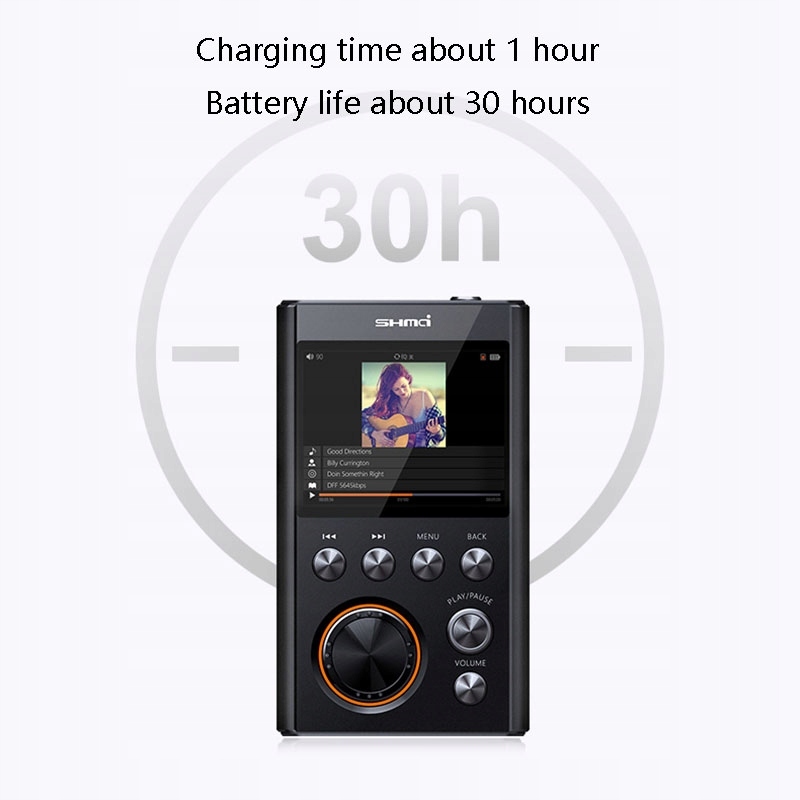 Lossless HIFI Music Player Fever HIFI Walkman MP3 Model MCarplay-Amplifier-SKU05791-Black- 128GB