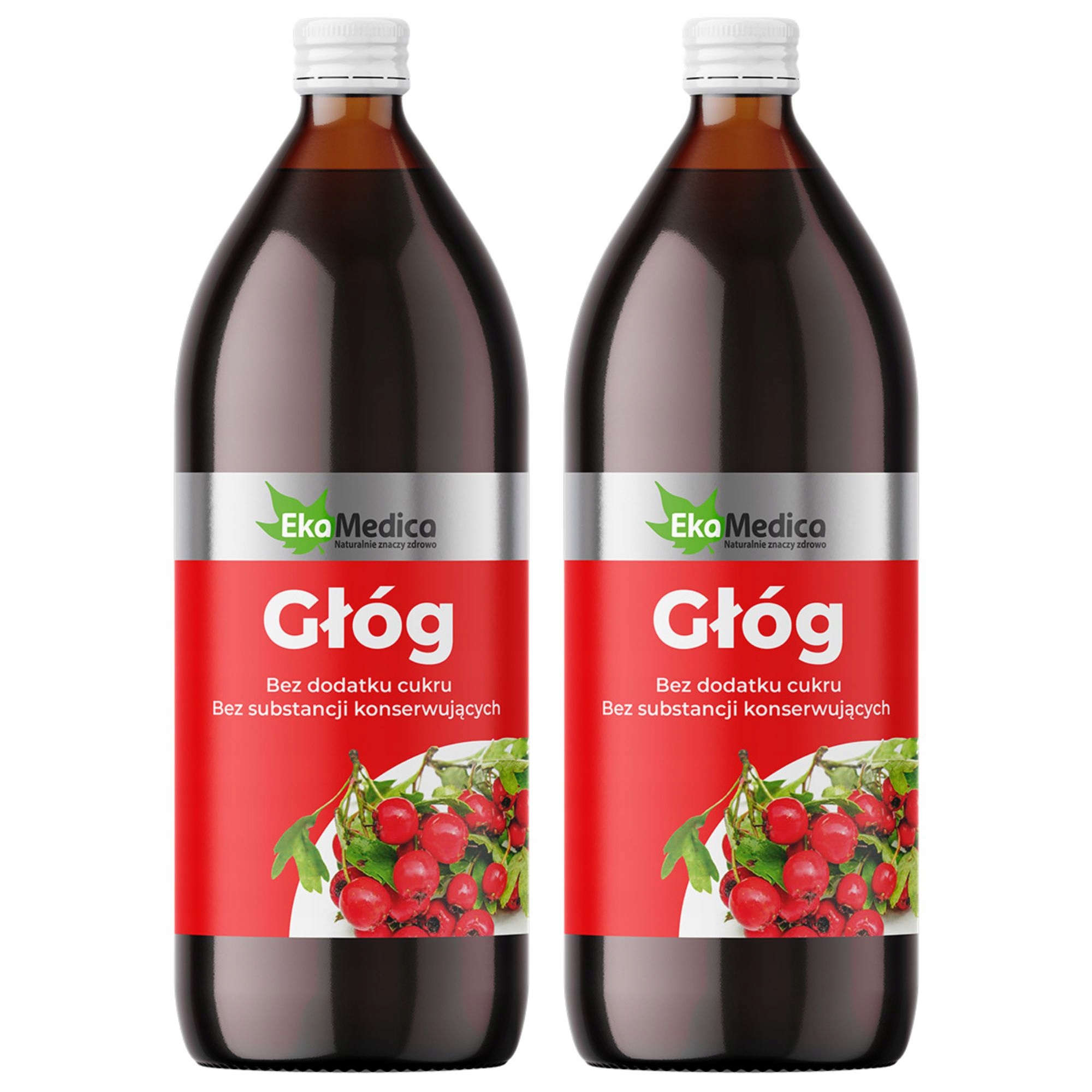 

Ekamedica Głóg sok 100% Zestaw 2x1000 ml