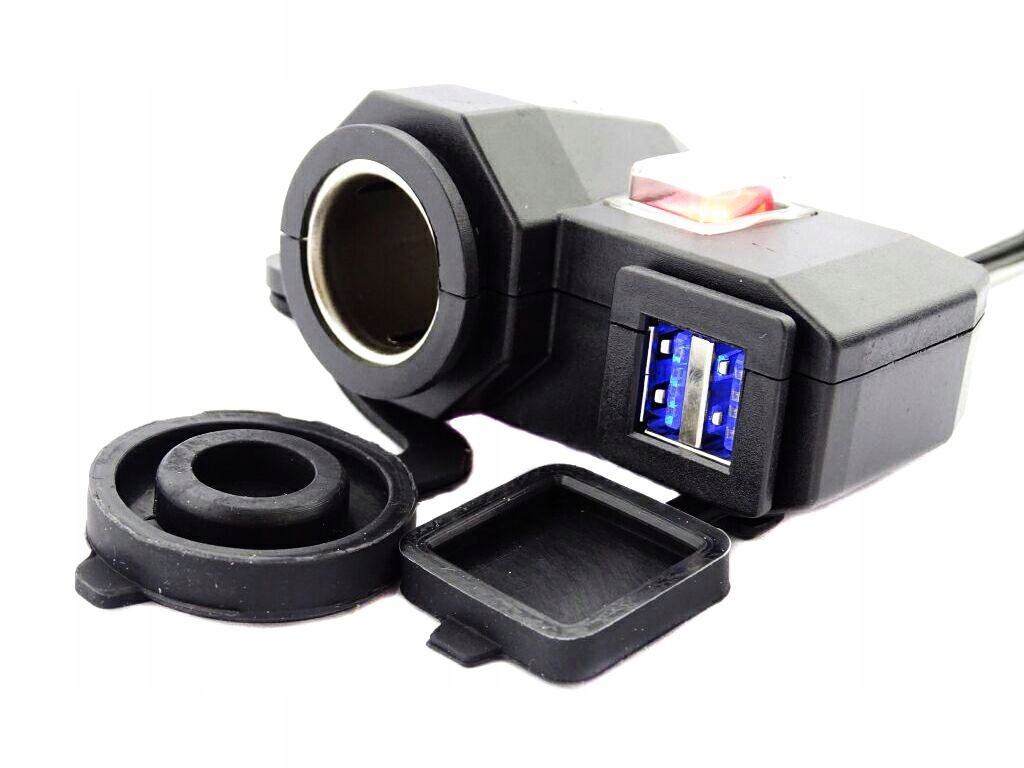 МОТОЦИКЛ USB РОЗ'ЄМ ПРИКУРЮВАЧА ТРИМАЧ 12 ММ