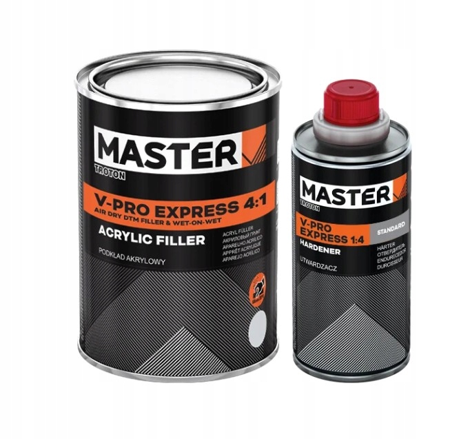 Troton Master Podkład Akrylowy V-pro Express 4:1 Szary 1L Kpl