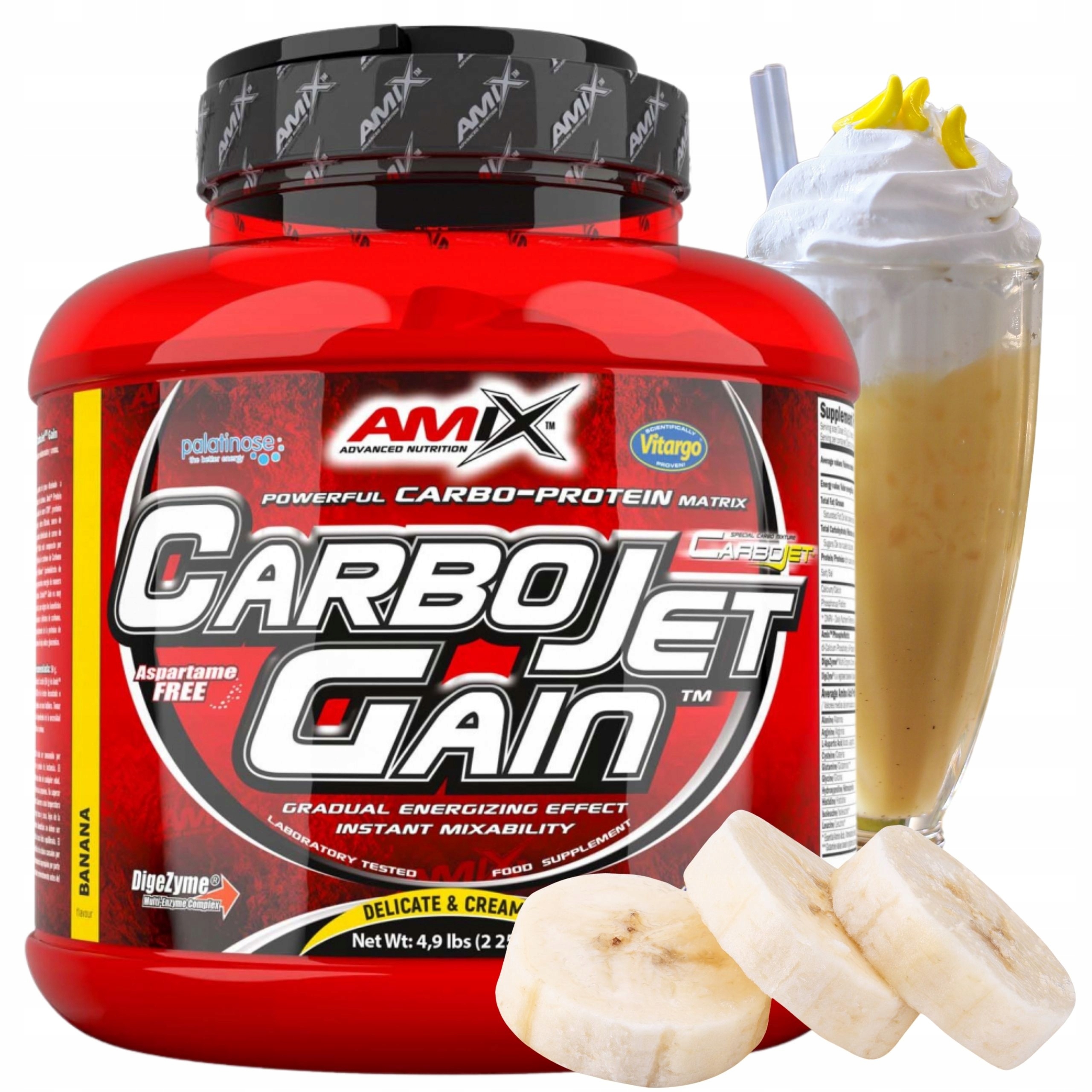 Carbojet Doplněk Stravy pro Nárůst Svalové Hmoty Vitargo Komplexní Sacharidy Cfm Protein